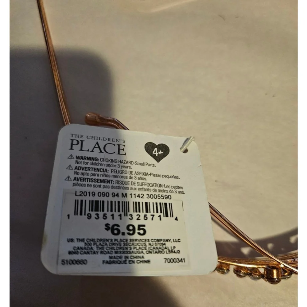Girls The Children's Place Headband One Size Rose Gold Multi-color